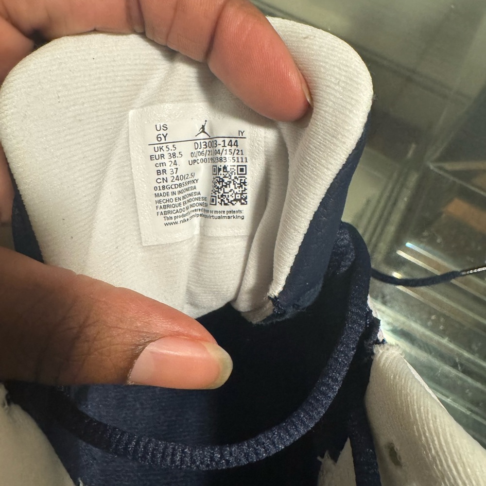 Nike Navy and White Sneakers